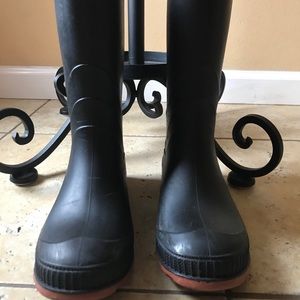 Black Rain Boots